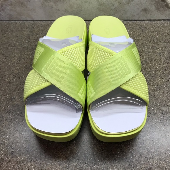 🆕 UGG Women's Emily Slide Sandal, Pollen (Yellow) MESH - Picture 2 of 7